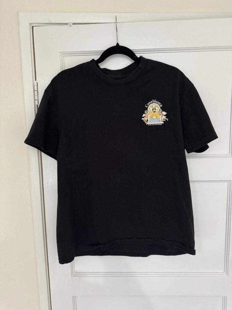 Винтажная футболка Repint Casa Blanca Par Avion с графическим принтом Ретро уличная одежда Рубашка Унисекс Футболка L