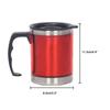 Portable Double-Wall With Lid Vacuum Cup Travel Mug Insulated Bottle Coffee Tea Flask Cup