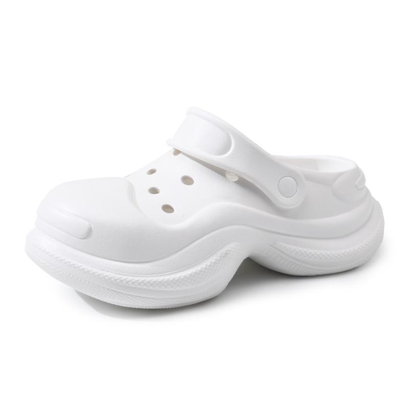 Girls' hole shoes heightening shoes wear thick soles, non-smelly feet, non-slip slippers, advanced sense