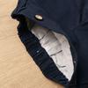 Boys' Long Sleeve Lapel Shirt & Shorts Embroidery Set - Summer Outdoor Wear