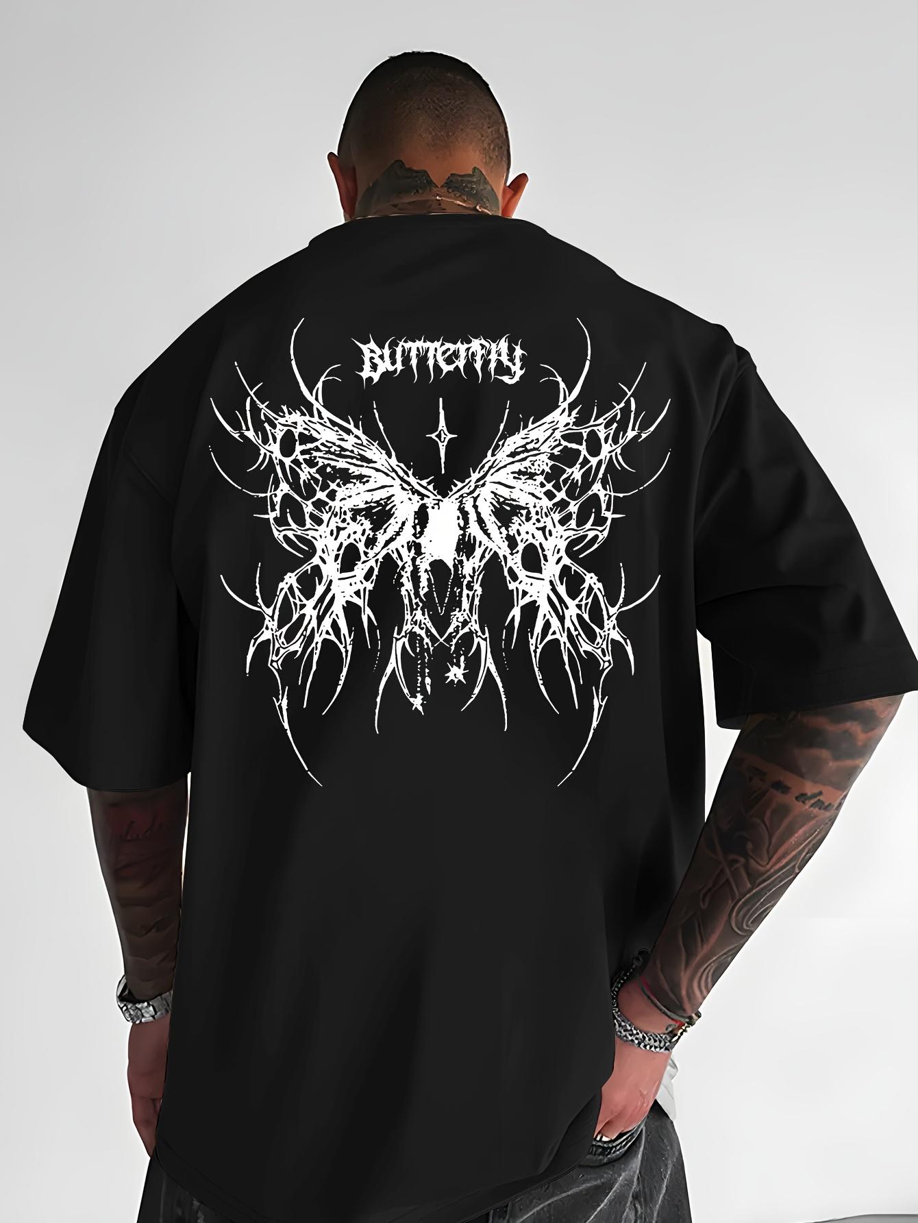 2026 Summer Mens Dark Style Fashion Streetwear 100 Cotton Casual Sports Mens ShortSleeved TShirt L