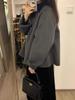 Korean Style Gray Woolen Coat for Women - High-End Autumn/Winter Hepburn Fashion 2025