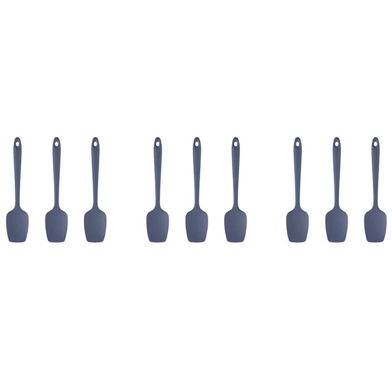 ABUL-9 Pcs Silicone Spatula Black High Temperature Resistant Bpa-Free Rubber Spatula Cooking And Baking Kitchen Spatula