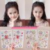 Children's 3D Heart & Pearl Face Stickers for Girls' Performance Makeup