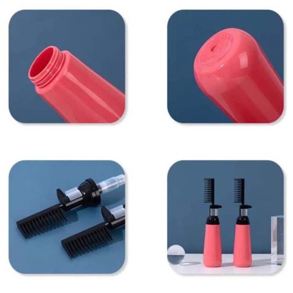 Salon Refillable Empty Bottle Hair Colouring Comb Bottle Hair Dye Bottle Applicator Hairs Brush
