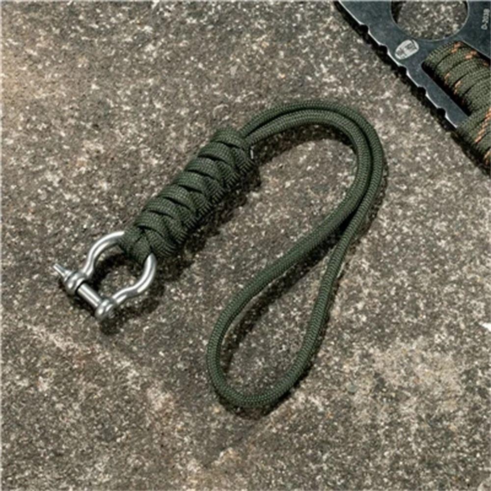 High Strength Paracord Keychain Outdoor Style Parachute Cord Keychain Survival Tool