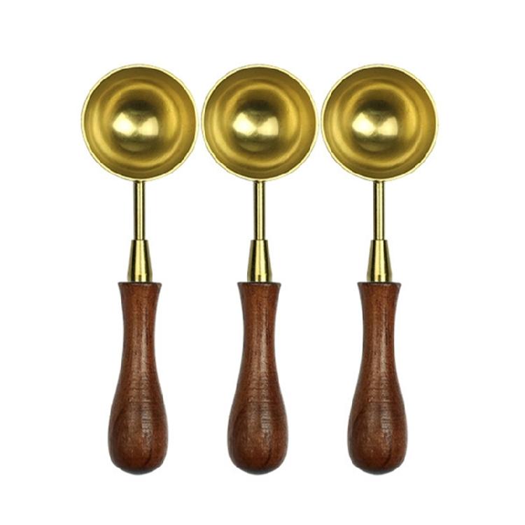 3 Pcs/Set Wax Sealing Melting Spoon Wax Seal Spoon Sealing Stamp Melting Spoon for Wax Seal Stamp Envelope
