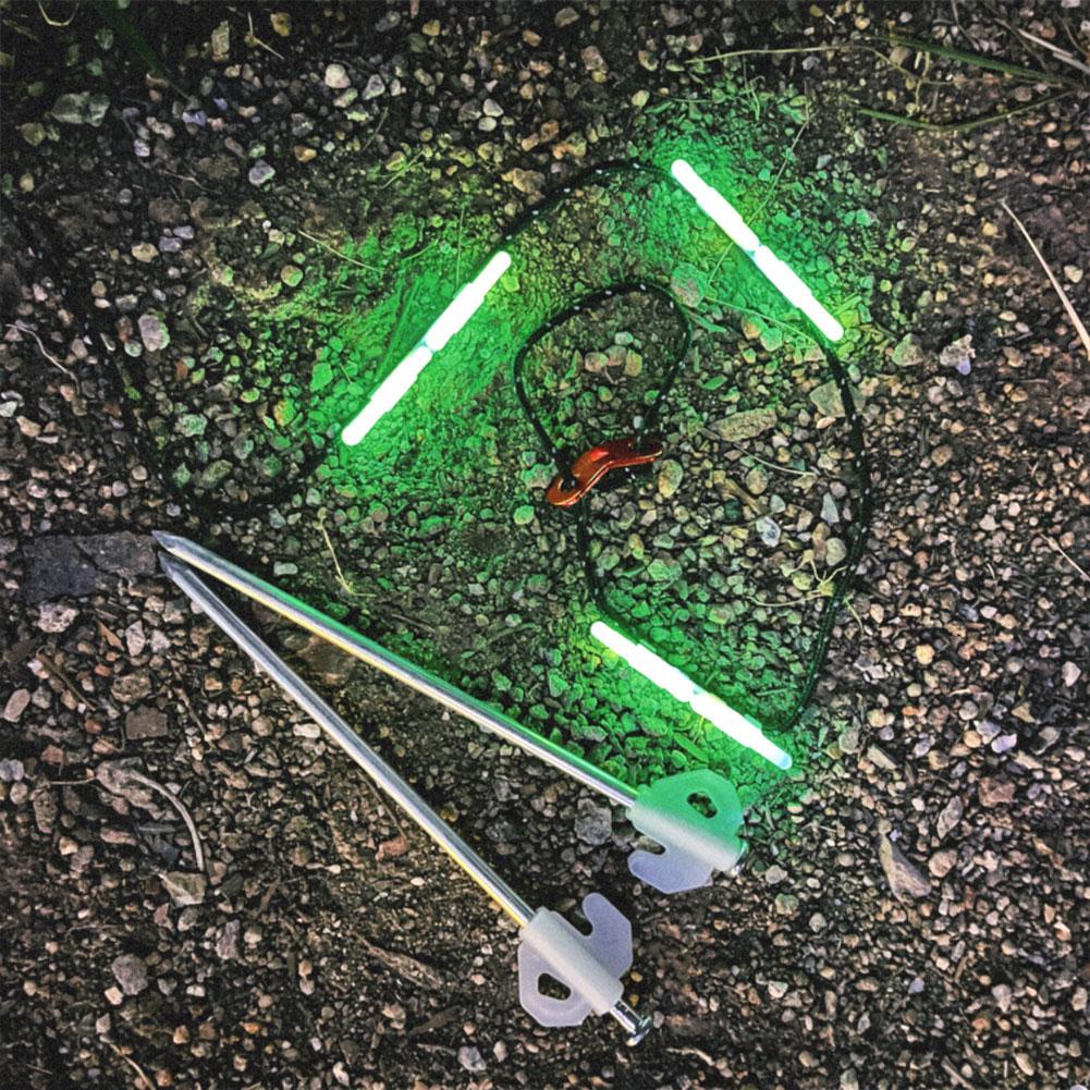 Outdoor Camping Tent Rope Light Wind Rope Warning Light with Glow Stick for Night Safety and Atmosphere Decoration