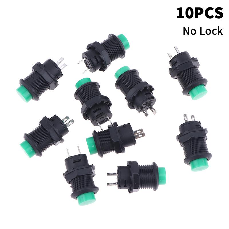 10pcs Self-Lock /Momentary Pushbutton Switches DS-428/427 12mm OFF- ON Push Button Switch 3A /125VAC 1.5A/250VAC DS-428/427