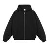 Hooded Zipper Sweatshirt Jacket for Men and Women Loose Fit Autumn Winter Thickened Sports Casual Cardigan
