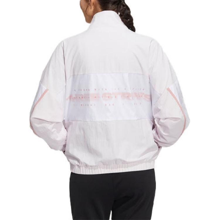 adidas Jackets Women's Pink Stand Collar Moderate Other HM7445
