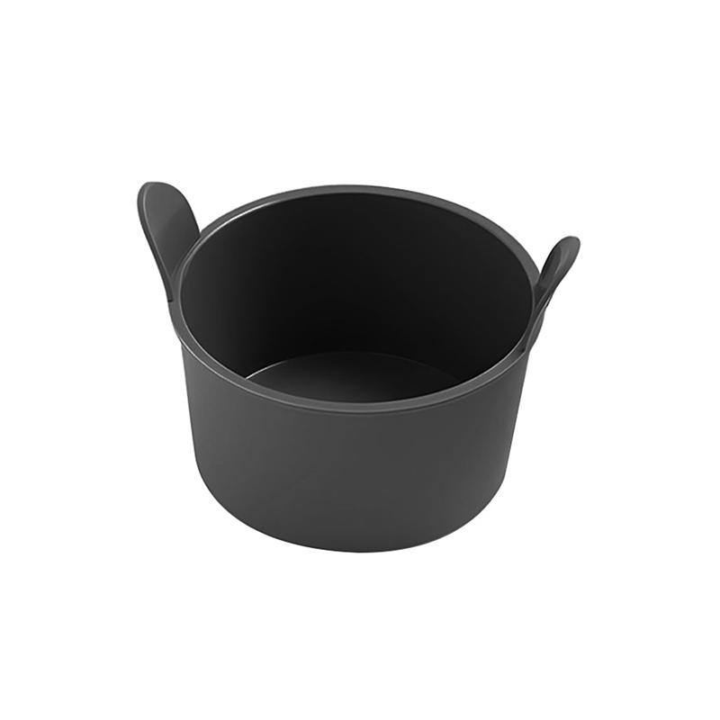 

Silicone Basket Muffin Cup Mold Air Fryer Oven Baking Tray Pizza Fried Chicken Basket Silicone Molds For Airfryer Microwave Oven чёрный