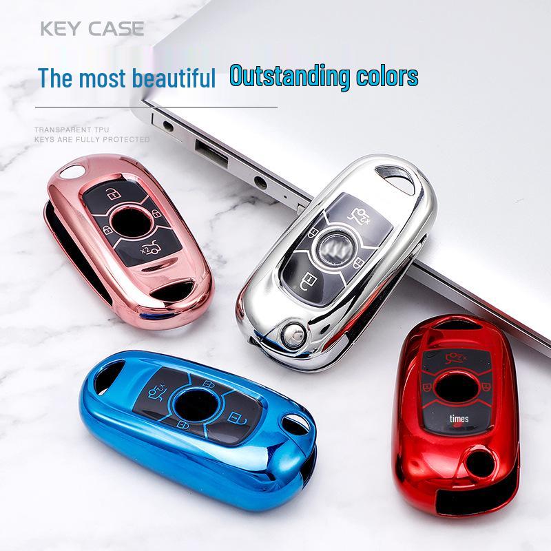 Black TPU Key Bag for 2019 Buick Verano/Excelle - Full Protection Cover
