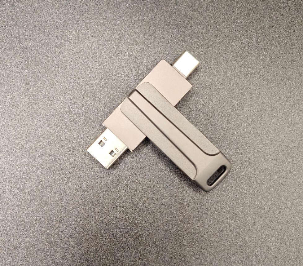 Dual-Interface USB-C & Android Flash Drive Shell for Mobile & Computer