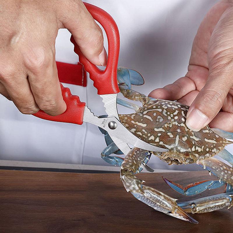 Stainless Steel Kitchen Shrimp Cutters Shrimp Line Stripping Tool Household Seafood Scissors Lobster Fish Prawn Peeler