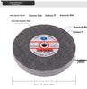 Yiyi Fiber Polishing Wheel Nylon Disc Non-woven Brushing Grinding 250x25mm 7P/9P
