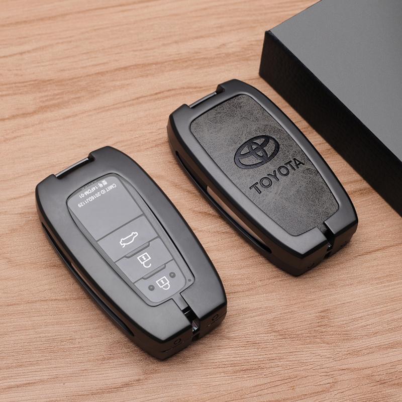 AOP1 Car Remote Key Case Cover for Toyota GR RAV4 Crown Hilux Fortuner Corolla SE 2023 Camry Yaris Land Cruiser Prado Venza Accessory