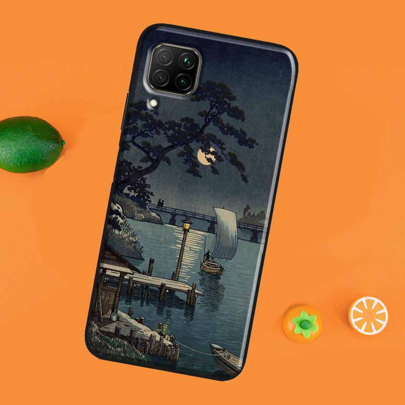 Japanese Style Ukiyo-e Art For Honor 50 Case 8X 9X 10i Cover For Huawei Nova 5T P Smart 2021 P20 P30 P40 Lite Pro