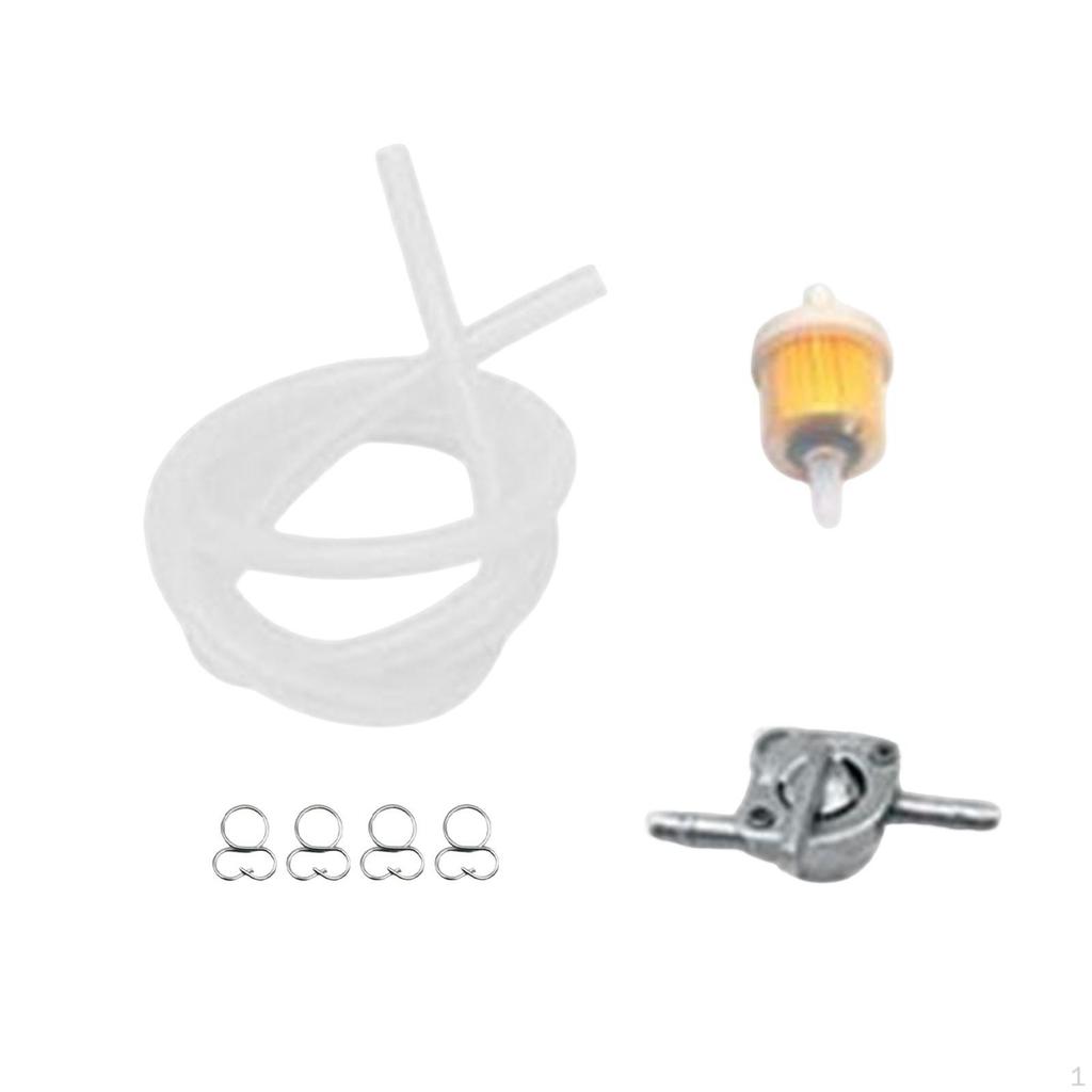 Professional Gas Fuel Switch with Filter Line for Motorcycle Red