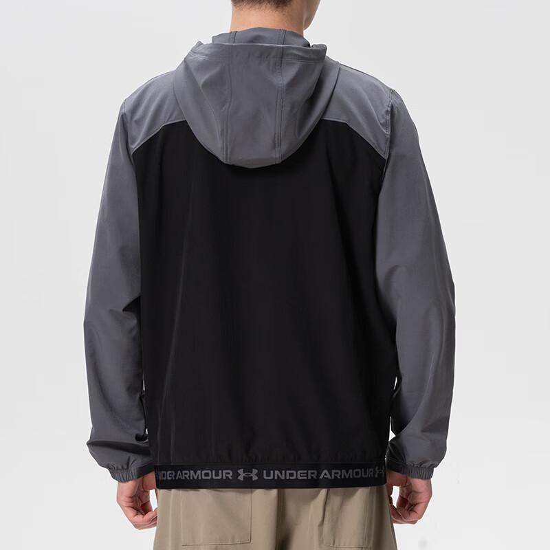 Under Armour Comfortable Breathable Casual Hooded Jacket Men Black 6013147-008