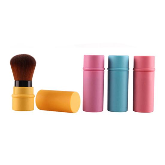 Fashion Retractable Blush Blusher Foundation Face Powder Cosmetic Makeup Brush