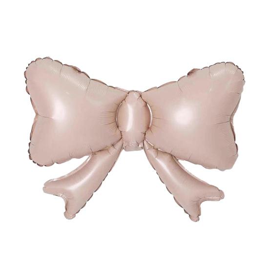 Bow Balloons Quick Inflate Balloon for Birthday Party Decorations Elegant Wedding Bridal Bachelorette Gender Reveal Photo Backdrop Foil Balloons