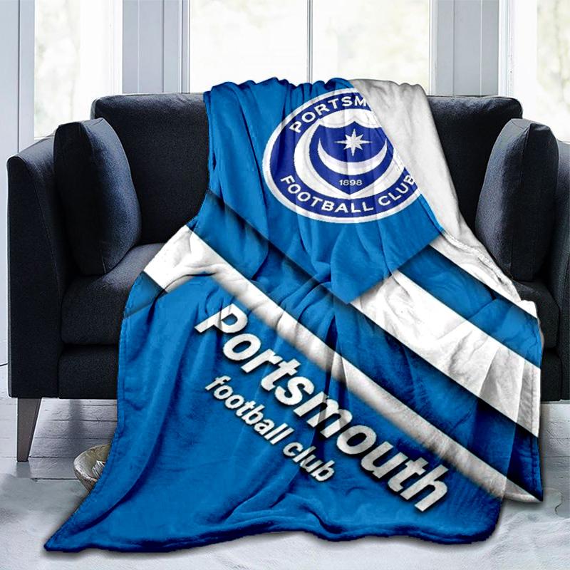 Ports Fc Crest Printed Throws Blanket Soft Flannel Blankets for Couch Bed Gifts for Men Women Picnic Blanket Christmas Gifts