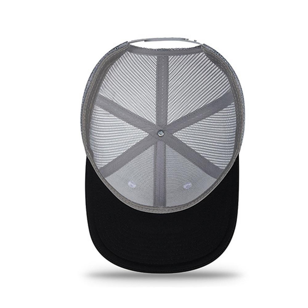 Cotton Baseball Cap With Breathable Mesh And Wide Brim For Summer Sun Protection