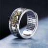 Chinese Feng Shui Pixiu Rings For Women Men Silver Plated Copper Coins Pi Xiu Opening Finger Ring Amulet Wealth Lucky Jewelry