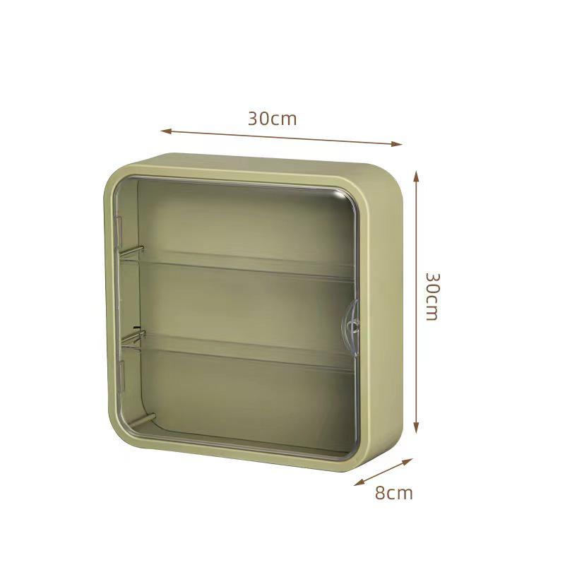 Large Capacity Transparent Wall-Mounted Figurine Display Rack with Dustproof Storage