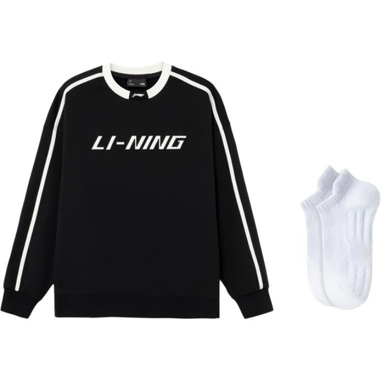 Li Ning Sweatshirt Unisex Black AWDU917-1