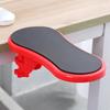 Ergonomic Arm Rest for Desk, Ideal for Office and Home Workstations, Comfortable Elbow Rest for Computer Desk (Red)