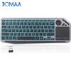 JOMAA 2,4 G kabellose TV-Tastatur mit Touchpad, 7 Farben, hintergrundbeleuchtete Bluetooth-Tastatur, wiederaufladbare Tastatur für Smart TV, iOS, iPhone/iPad