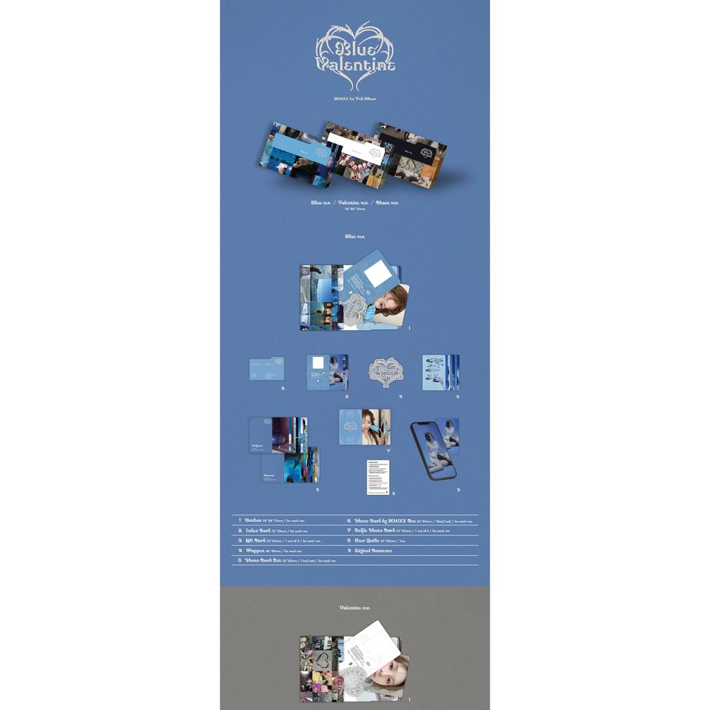 [Vorbestellung] NMIXX - 1. Vollalbum [Blue Valentine] Plattformalbum POCAALBUM Ver. (+Online-Vorteil)