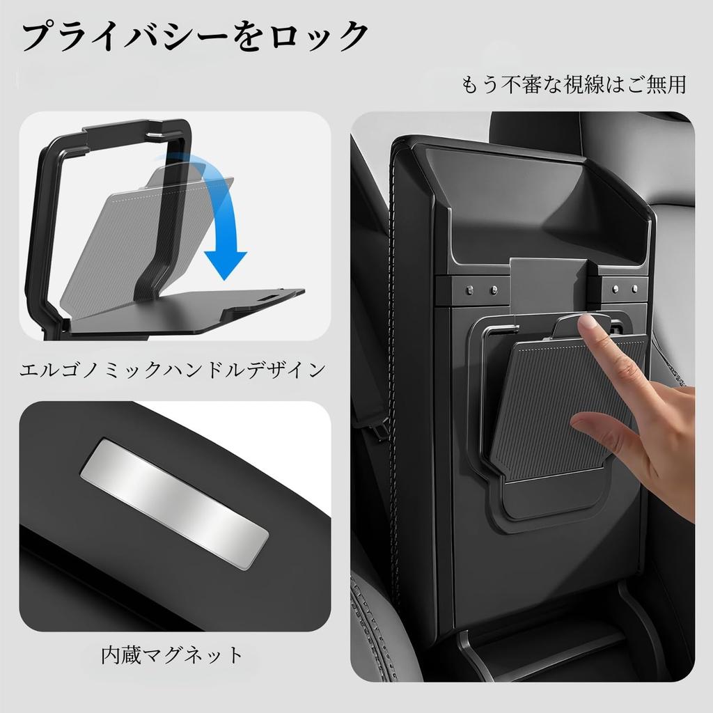 Model Y Juniper Model 3 Compatible Console Tray Hidden Storage Box Cup Holder 1P Console Box Easy Installation Neat Storage Rubber Mat Included