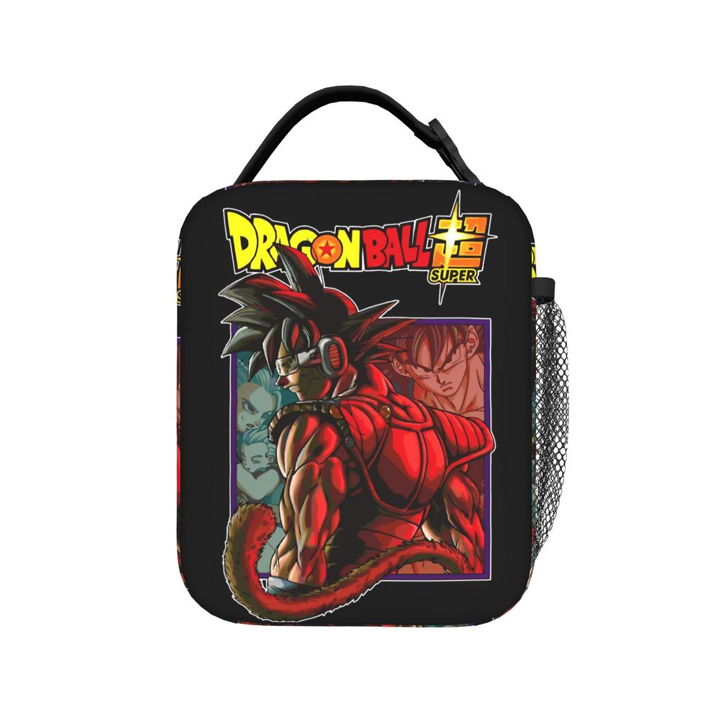 DBZ Kanji Symbol Insulated Lunch Bags Leakproof Son Goku Reusable Thermal Bag Tote Lunch Box Work Outdoor Food Bag