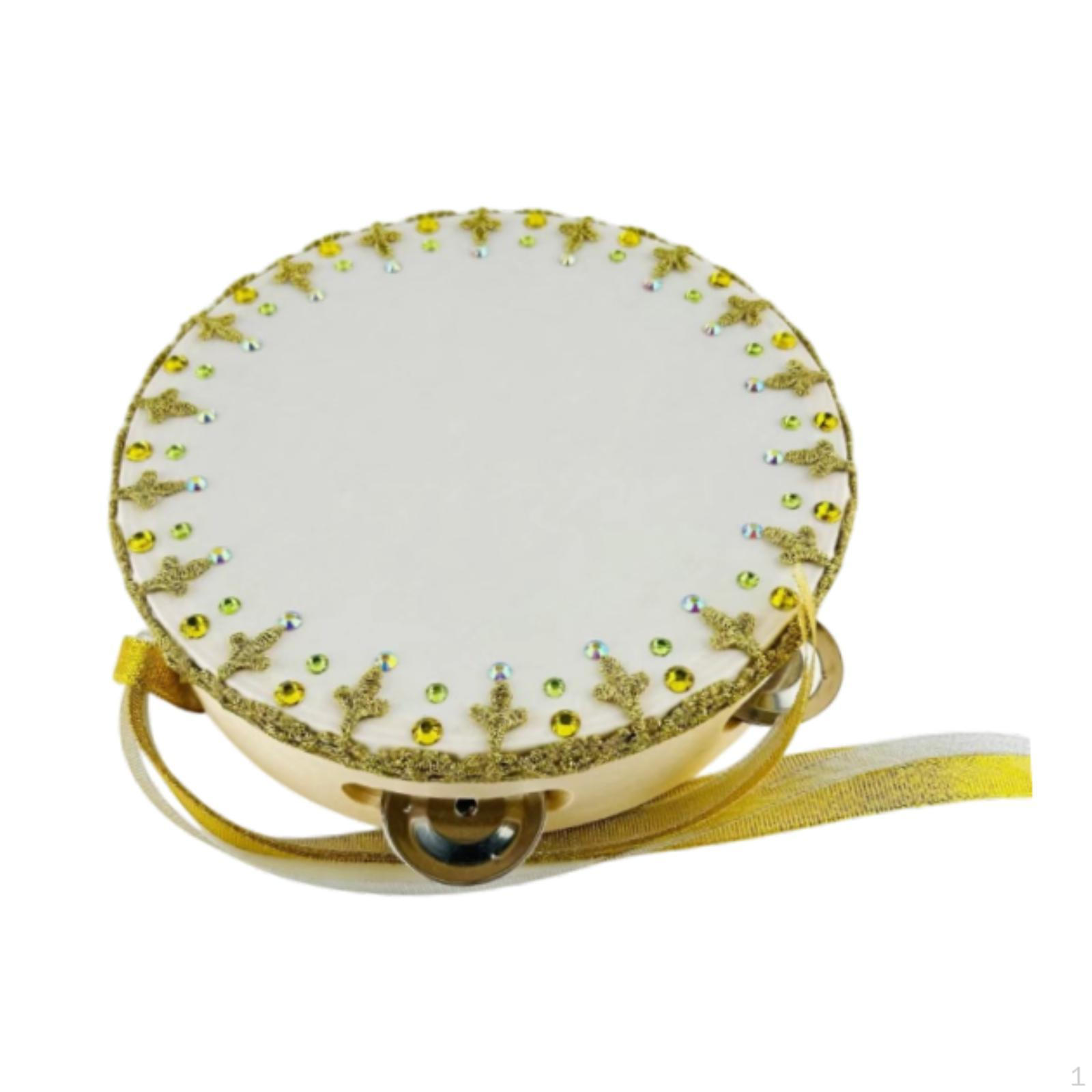 

Балет Танец Бубен Перкуссия Подарочный Ручной Реквизит Золото Ручной Работы 6 inch