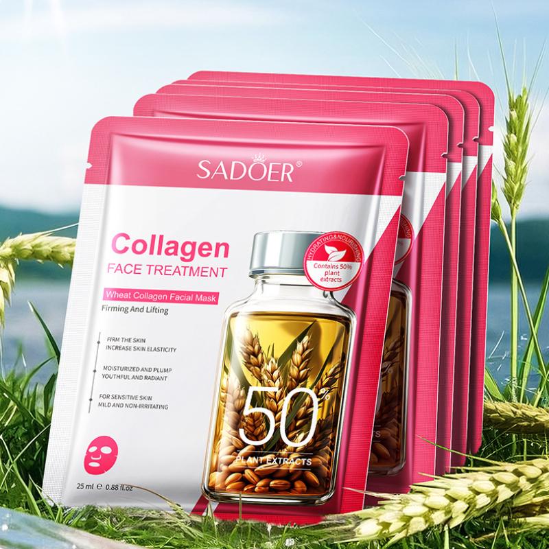 Maske 25ml Plante Serie Hvede Oliven Fugtgivende Fugtgivende Hydrerende Maske