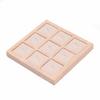9 Grids Wooden Jewelry Show Props Ring Holder Case Wedding Ring Box Earrings Rings Organizer  Women