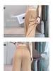 Women's 2026 High-End Grey Wide-Leg Pants - Spring/Summer Straight-Leg Design