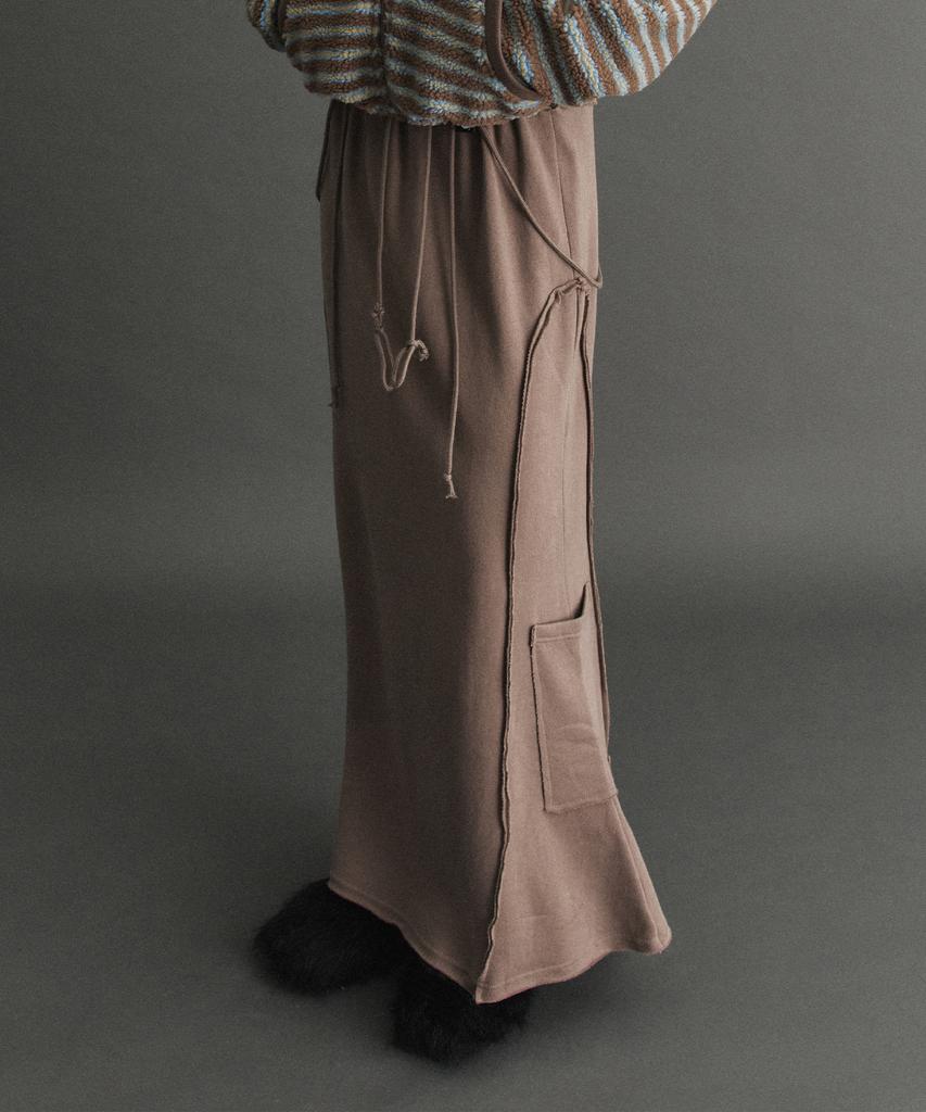 Dear Stalker Brianna Cargo Maxi Skirt - Mocha