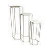 SELLETTE GIGOGNE METAL BLANC X3