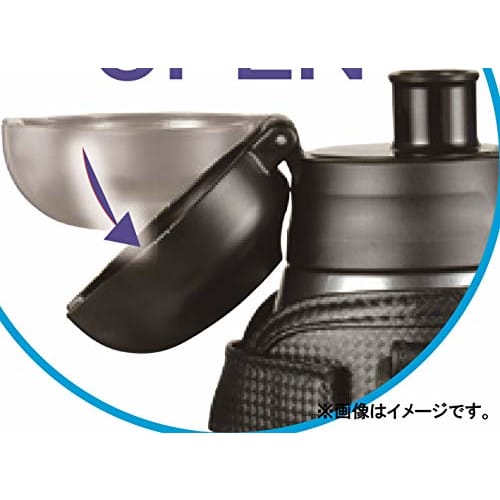 PEARL METAL Direct Bottle 800, Pink X Black, with Pouch, Charger Neo HB-5249, 0.8L