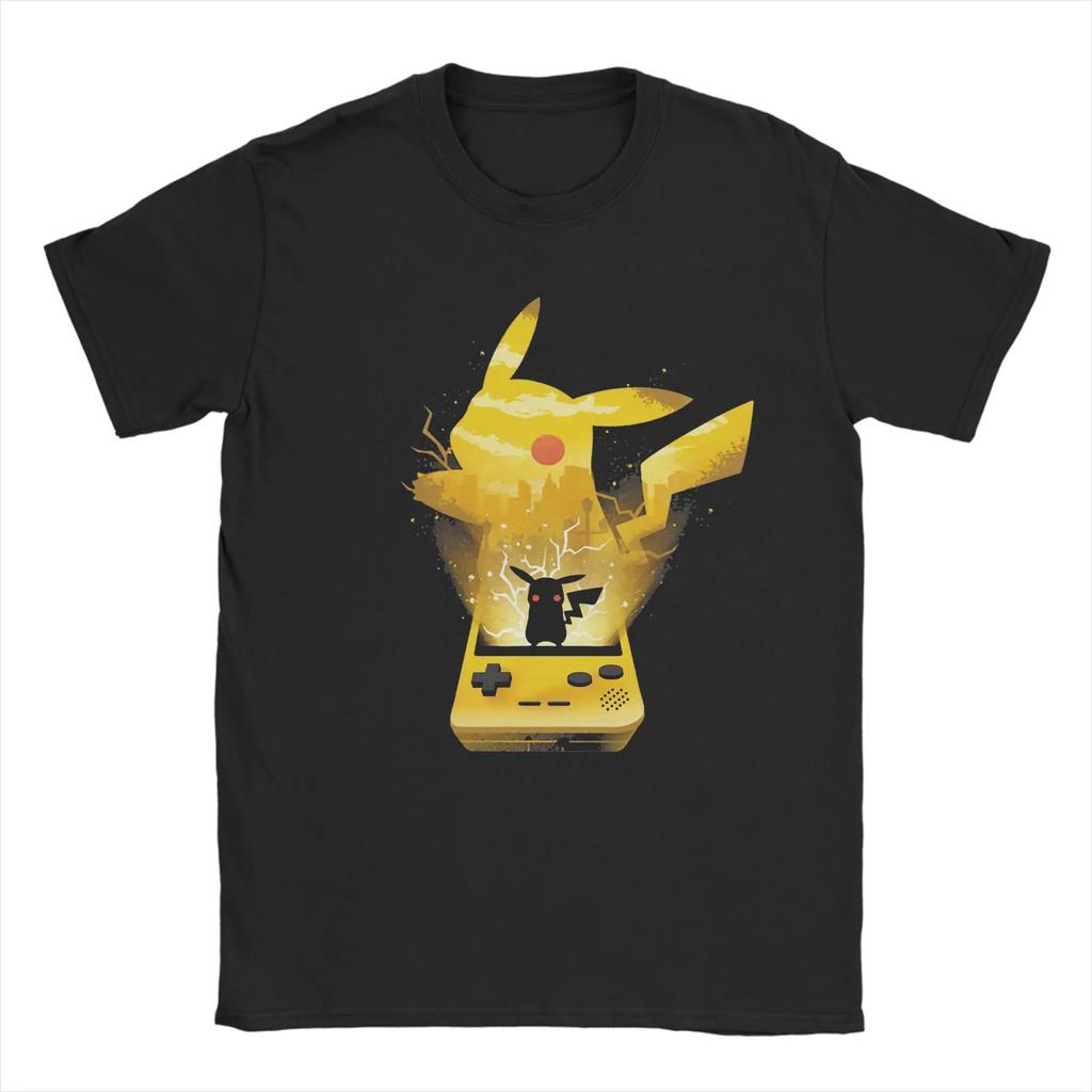 Pokemon Tshirt Mens Pure Cotton Casual Tshirt Round Neck Tshirt Short Sleeve Clothing Summer Sports Casual Short Sleeve Top