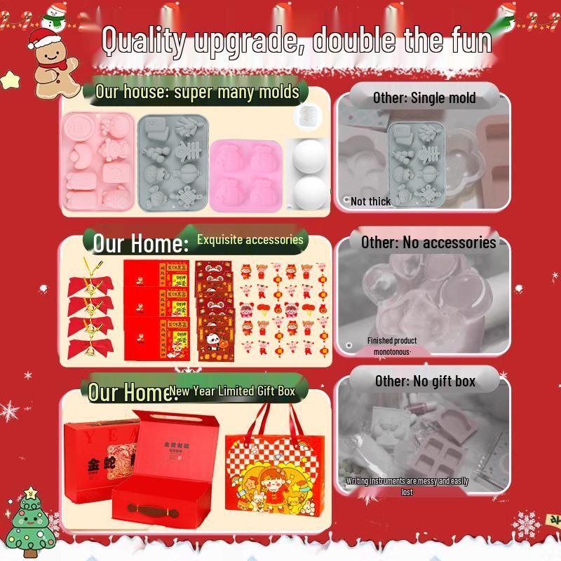 New Year Limited DIY Kids' Silicone Stress Relief Toy Set