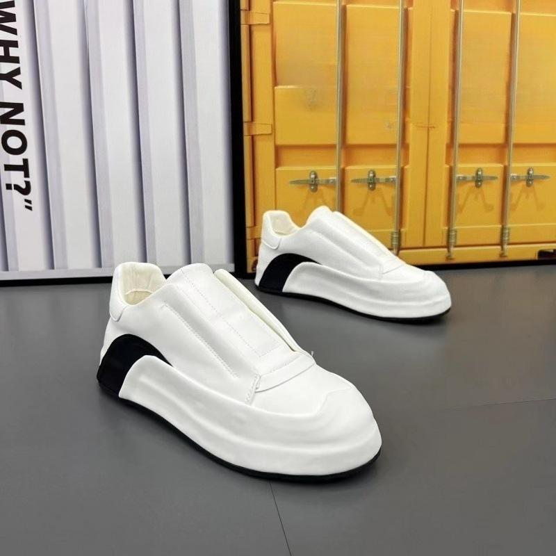 Platform Shoes Men's Sneakers Trend Flat Leather Male Casual Shoes Soft Sole Running Shoes Designer Increased Internal Footwear
