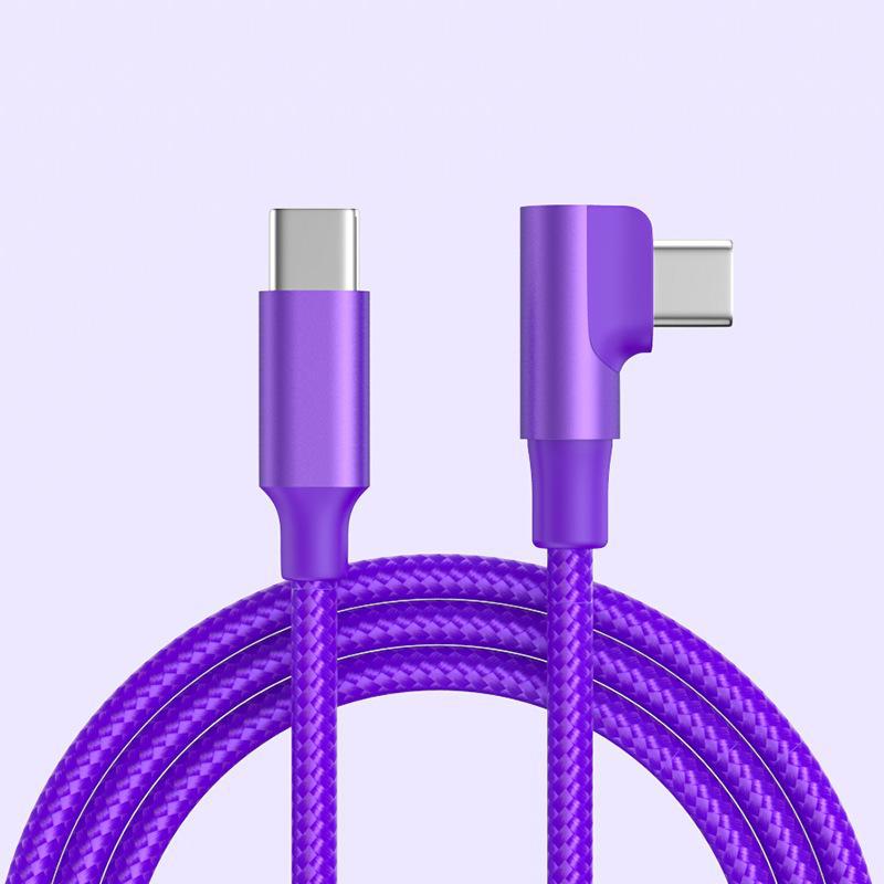 Cablu de încărcare rapidă tip C la 90° pentru jocuri Samsung și Huawei