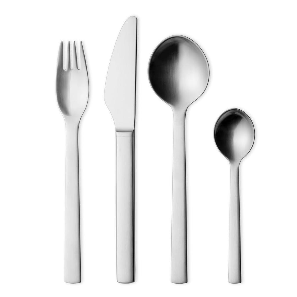 Georg Jensen Cutlery for 1 NEW Dishwasher 3320504 Set, 4-piece Set, Person, YORK, Silver, Safe,
