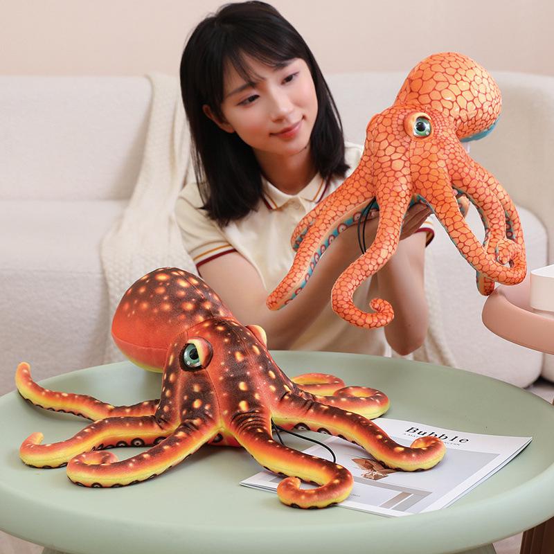 Octopus Plush Toy - Eight-Armed Doll, Children's Game Prop, Underwater Squid Ornament, Gift.
