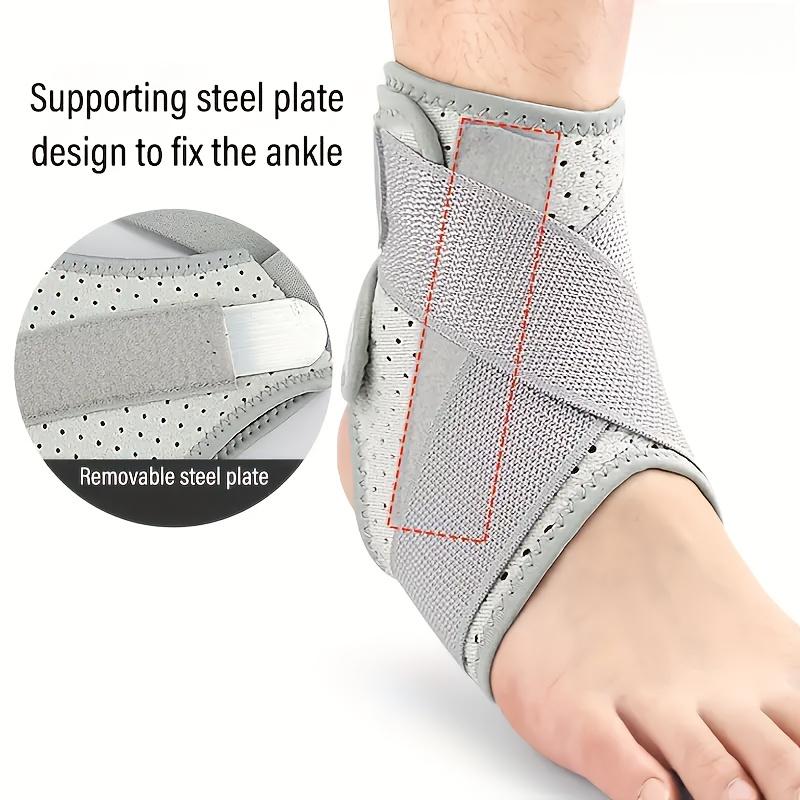 1PC Lightweight and Highly Elastic Ankle Sprain Recovery and Foot Support Gear Breathable Adjustable Velcro